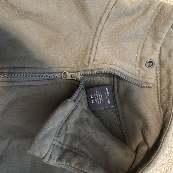 Joe Fresh - Green Zip Sweater with Tailored Waist - Picture 4 of 4